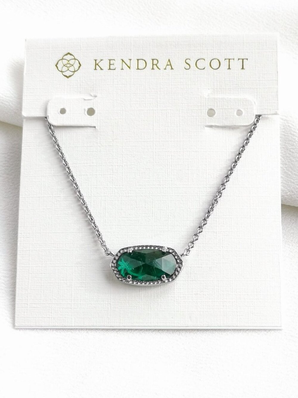 Kendra Scott Elisa Green Pendant Necklace